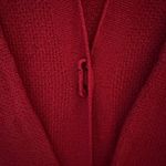 J.Jill Women’s Cardigan Sweater Open Pinned Long Red Size S Relaxed Photo 3