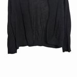 Soft Surroundings Women Sz S Black Knit Semi-Sheer Cropped Open Cardigan Shrug Photo 2