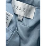 Azazie NWT  Davis Bridesmaid Dress Chiffon Long Formal Gown Dusty Blue‎ A4 Photo 6