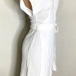 Three Dots New.  white gauze wrap dress. Size small. Retails. $160 Photo 0