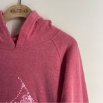Nantucket Map Graphic Hoodie Sweatshirt Pink Fleece Lined size XL Photo 3