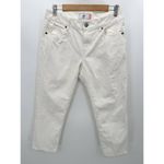 CAbi  Jeans Women 4 Off White Cream BF Boyfriend 100% Cotton Non-Stretch Photo 9
