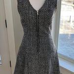 Venus Black White Tweed Zippered Fit and Flare Jumper Dress Size 2 Photo 10