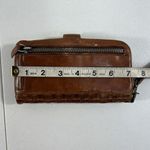 Valenca Holland Brown Woven Distressed Leather Wallet Credit Card ID Holder Photo 11