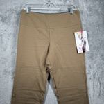 Women with Control Leggings Tan M Petite Slimming Shaping Contouring Ankle Pants Brown Size undefined Photo 3