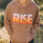 Zyia  Brown RISE Hoodie Size Large Photo 0