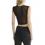 Noisy May Mesh Tank Skull Print Crop Top Black NWT XS Photo 6