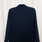 Carmen Marc Valvo Womens Blazer Size L Black One Button Classic Chic Minimalist Photo 4