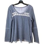 Free People Lacey Pullover Oversized Sweatshirt Photo 4