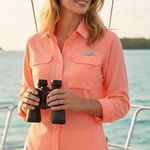 Columbia  Women's Extra Small PFG Tamiami II Long Sleeve peach tiki pink top Photo 0