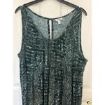 Sonoma Paisley Print Sleeveless Tiered Maxi Dress Size Large Boho Western Beach Photo 1