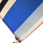 Kate Spade Darci Laurel Way Zip Around Wallet Striped Leather Blue White Photo 10