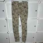 Free People  Green & Khaki High Rise Skinny Long and Lean Jeans Size 26 Photo 2