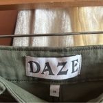 DAZE Sundaze Carpenter Jean Utility Cargo Workwear Olive Green Raw Hem NEW Sz 28 Photo 4