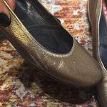  Bronze Leather Elastic Band Flat Shoes Prada Size 35 Photo 6