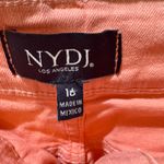 NYDJ Alina Convertible Ankle Jeans Coral Pink Size 16 Lift Tuck Technology Photo 6