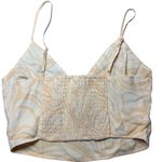Abercrombie & Fitch • Abercrombie tie front crop top white tan medium Photo 4