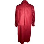 London Fog trench coat Vintage 80s red Photo 3
