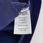 FIGS  Navy Blue Women's V-Neck Scrub Top Photo 3