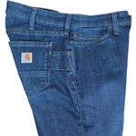 Carhartt  Women's Relaxed Fit Rugged Flex Work Jeans in‎ Willow 2 Regular Photo 2