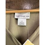 Susan Graver ‎ Solid Beige Top Blouse  Sleeves Button Front Side Slits Size XXL Photo 2