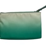 Kate Spade New York Jae Degrade Medium Double Zip Nylon Wristlet Fiji Green $139 Photo 1