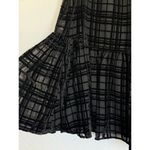 Anthropologie NEW ‎ Corey Lynn Calter Mini Dress Holiday Plaid Black Ruffle Sz XS Photo 8