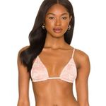 l*space L* Brittany Triangle Bikini Top in All Swirled Up Pink/Mauve Size XS NWT Photo 0