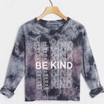 Anthropologie good hYOUman Graphic Pullover Sweaters Tops Tie Dye Navy XS NWOT Photo 0