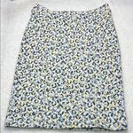 Maeve  Anthropologie Leopard Jacquard Skirt Lined Pencil Straight Women's Small Photo 0