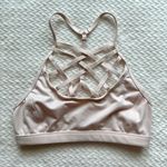 Calia By Carrie Underwood Sports Bra S Strappy Caged Front T Back Pastel Pink Photo 1