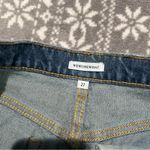 We Wore What The Danielle Crystal Straight High Waist Jeans In Blue Button Fly 27 Photo 5