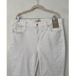 Madewell NWT Mid Rise Kick Out White Stretch Denim Jeans Women’s Size 33 Photo 5