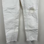 Levi's Levi’s 721 High Rise Skinny Ankle Jeans Women’s Size 29 White Distressed Photo 4