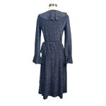 Free People  One More Time Lurex Wrap Dress in Navy Photo 3