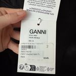 Ganni NWT  2 Washed Satin Cargo Pants in Black Photo 5