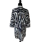 Chico's  Womens Jacket Size 1‎ Medium 8 Travelers Collection Tiger Striped NEW Photo 3