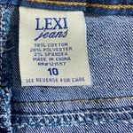 Lexi Jeans Classic Blue Denim Pencil Fitted Midi Length Skirt Size 10 Photo 5