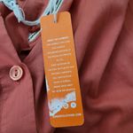 Sundry  Coral Cotton Button-Up NWT Photo 6