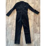 Free People  Denim Jumpsuit size 2 One piece Long Sleeve Romper Black‎ Button Up Photo 1