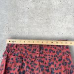 Miaou X Revolve Red Leopard Junior Pant Jeans Sz 26 Button Fly Crop‎ Flare $295 Photo 9