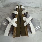 Naot krista Shoes Womens Size 9.5 Wedge Sandals Rhinestone Strap Comfort Leather White Photo 8