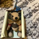Burberry  Beige Bow Tie Thomas Keychain Photo 2
