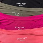 Ava & Viv BUNDLE (4) Plus Size Comfy Stretchy Short Sleeves Tee Photo 9