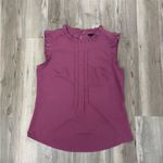 Allegra K  Ruffled Sleeveless Blouse - Purple NWT Photo 0