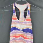 Lululemon  Cool Racerback
Beacher Stripe White Iris Flower Tank Top Photo 3
