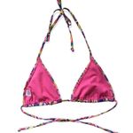 🔃Neon Heart Print String Bikini Swimsuit Top Photo 1
