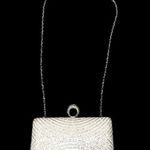 Gorgeous ivory white sparkling rhinestone/tiny pearls clutch bag. New White Photo 0