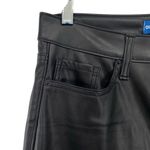 Old Navy  Faux Leather Black Straight Leg Pants OG Loose New Photo 3