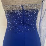 Party Time Unique Royal Blue Beaded Prom Dress Photo 3